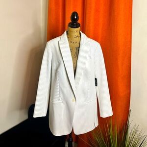 Express Pin Stripe Boyfriend Blazer